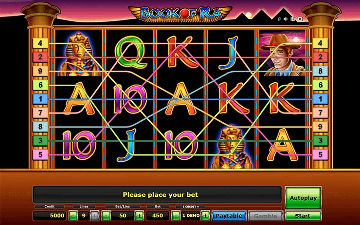De gameplay van Book of Ra